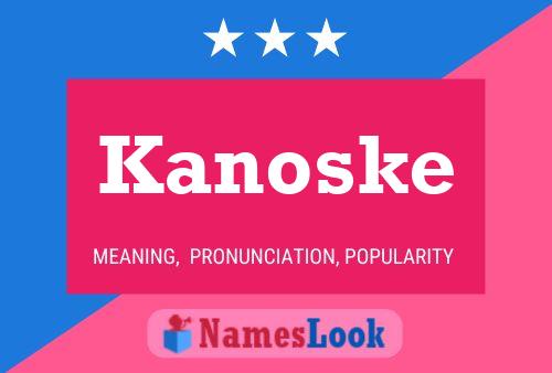 ملصق اسم Kanoske