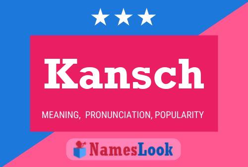 ملصق اسم Kansch