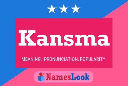 ملصق اسم Kansma