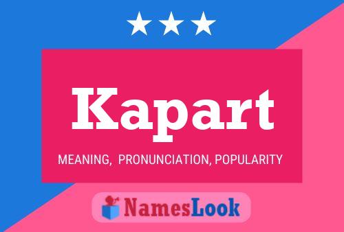 ملصق اسم Kapart