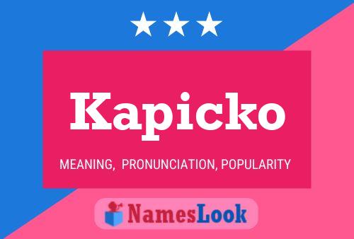 ملصق اسم Kapicko