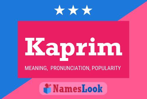 ملصق اسم Kaprim