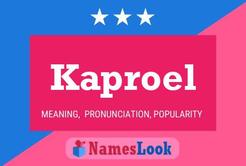 ملصق اسم Kaproel