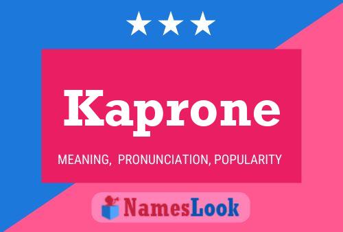 ملصق اسم Kaprone