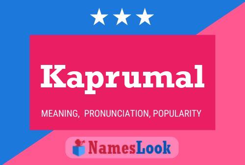 ملصق اسم Kaprumal