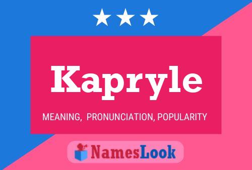 ملصق اسم Kapryle