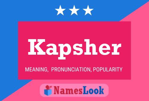 ملصق اسم Kapsher