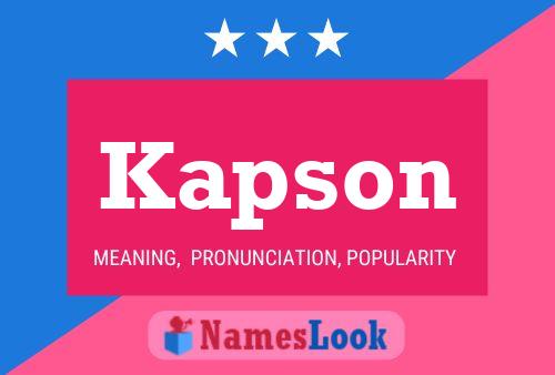 ملصق اسم Kapson