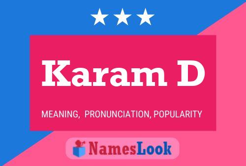 ملصق اسم Karam D