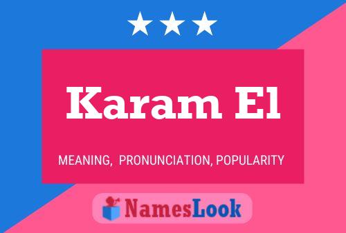 ملصق اسم Karam El