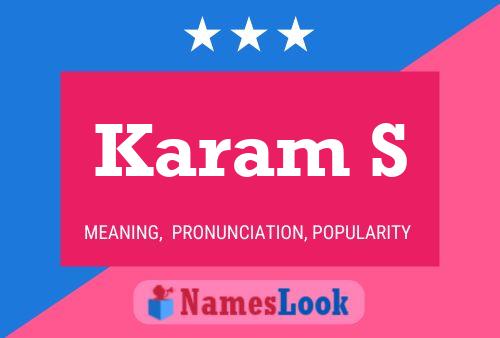 ملصق اسم Karam S