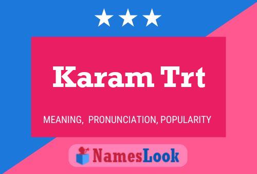 ملصق اسم Karam Trt