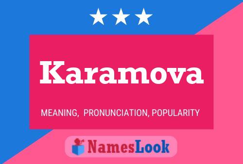 ملصق اسم Karamova