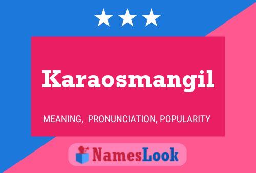 ملصق اسم Karaosmangil