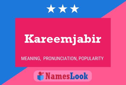 ملصق اسم Kareemjabir