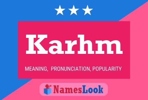 ملصق اسم Karhm