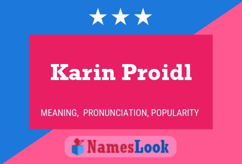 ملصق اسم Karin Proidl