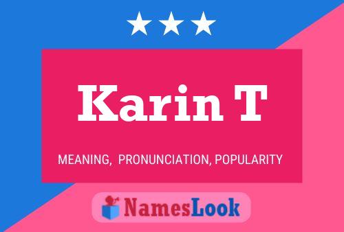 ملصق اسم Karin T