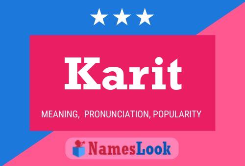 ملصق اسم Karit