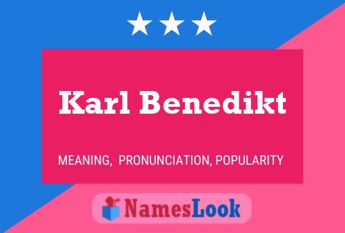 ملصق اسم Karl Benedikt