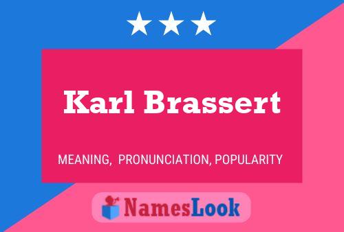 ملصق اسم Karl Brassert