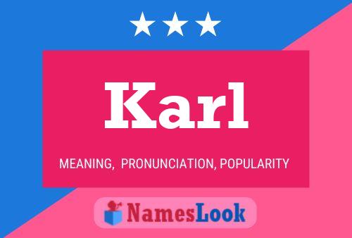 ملصق اسم Karl