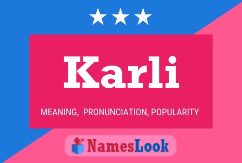 ملصق اسم Karli