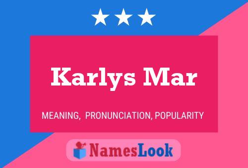 ملصق اسم Karlys Mar