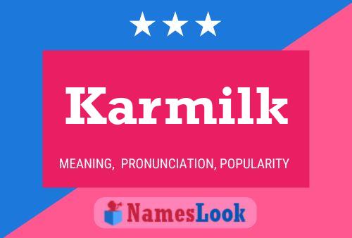 ملصق اسم Karmilk