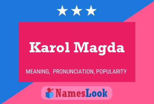 ملصق اسم Karol Magda