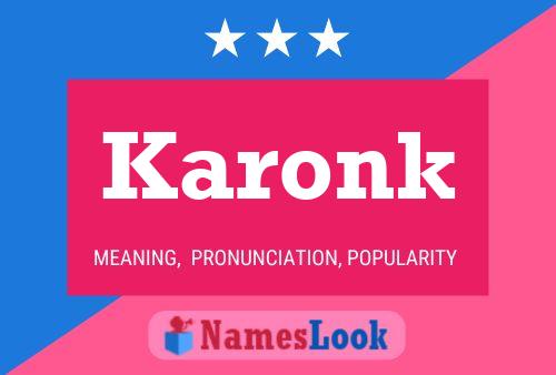 ملصق اسم Karonk