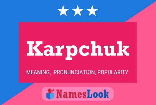 ملصق اسم Karpchuk