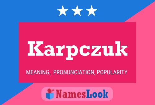 ملصق اسم Karpczuk