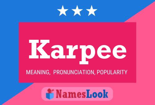 ملصق اسم Karpee