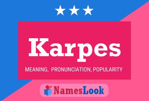 ملصق اسم Karpes