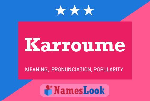 ملصق اسم Karroume