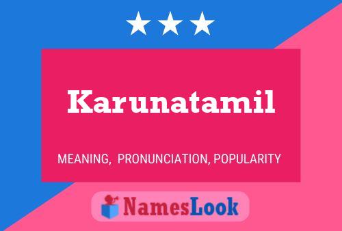 ملصق اسم Karunatamil