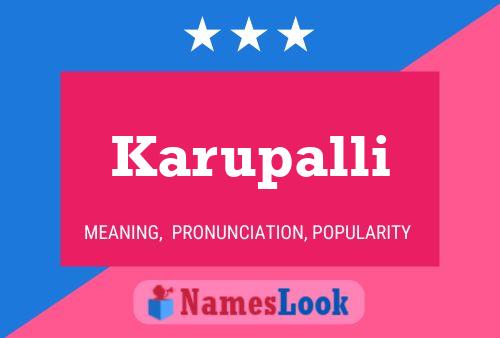 ملصق اسم Karupalli