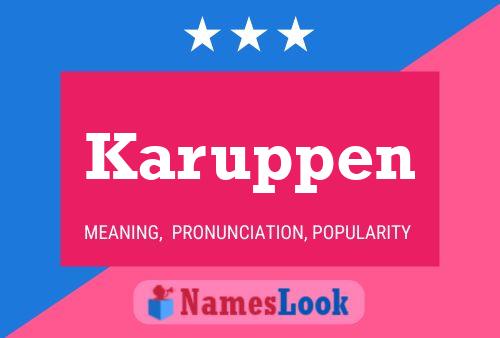 ملصق اسم Karuppen