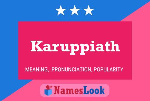 ملصق اسم Karuppiath