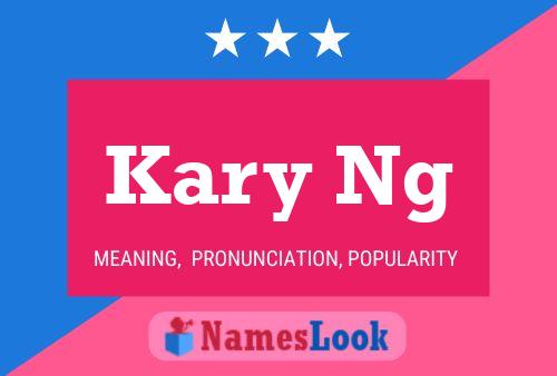 ملصق اسم Kary Ng