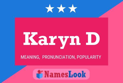 ملصق اسم Karyn D