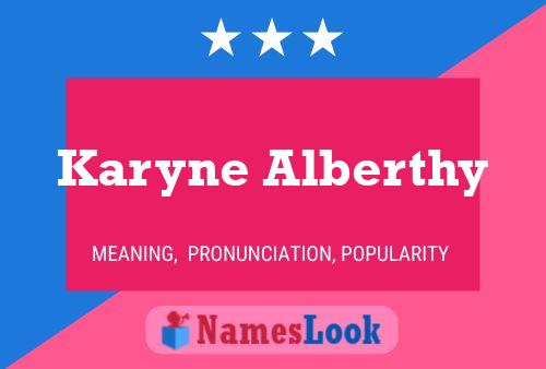 ملصق اسم Karyne Alberthy