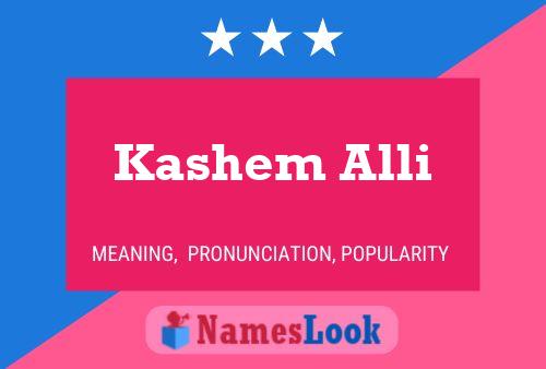 ملصق اسم Kashem Alli