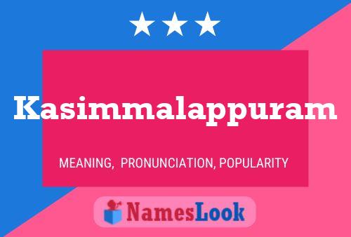 ملصق اسم Kasimmalappuram