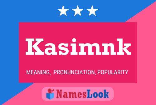 ملصق اسم Kasimnk