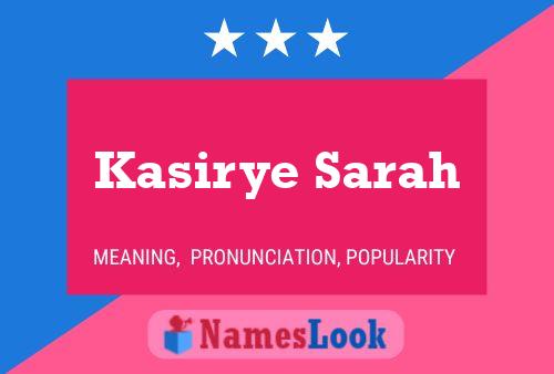 ملصق اسم Kasirye Sarah