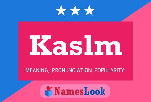 ملصق اسم Kaslm