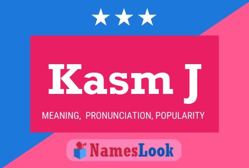 ملصق اسم Kasm J