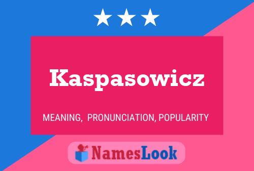 ملصق اسم Kaspasowicz